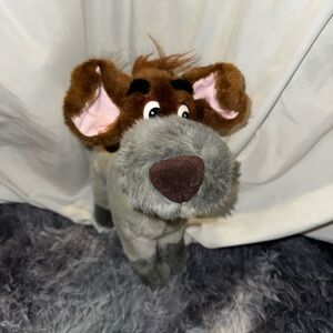 Disney Oliver and company Dodger dog plush, vintage 1988
